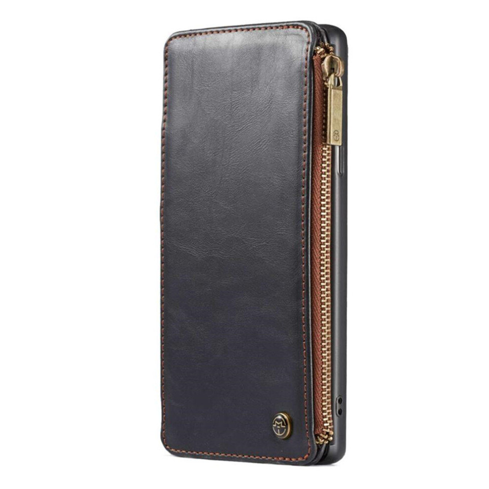 Caseme Detachable Pu Leather Wallet Case For Iphone X With Zipper Slots & Credit Card Slots Back Cover 774048655613