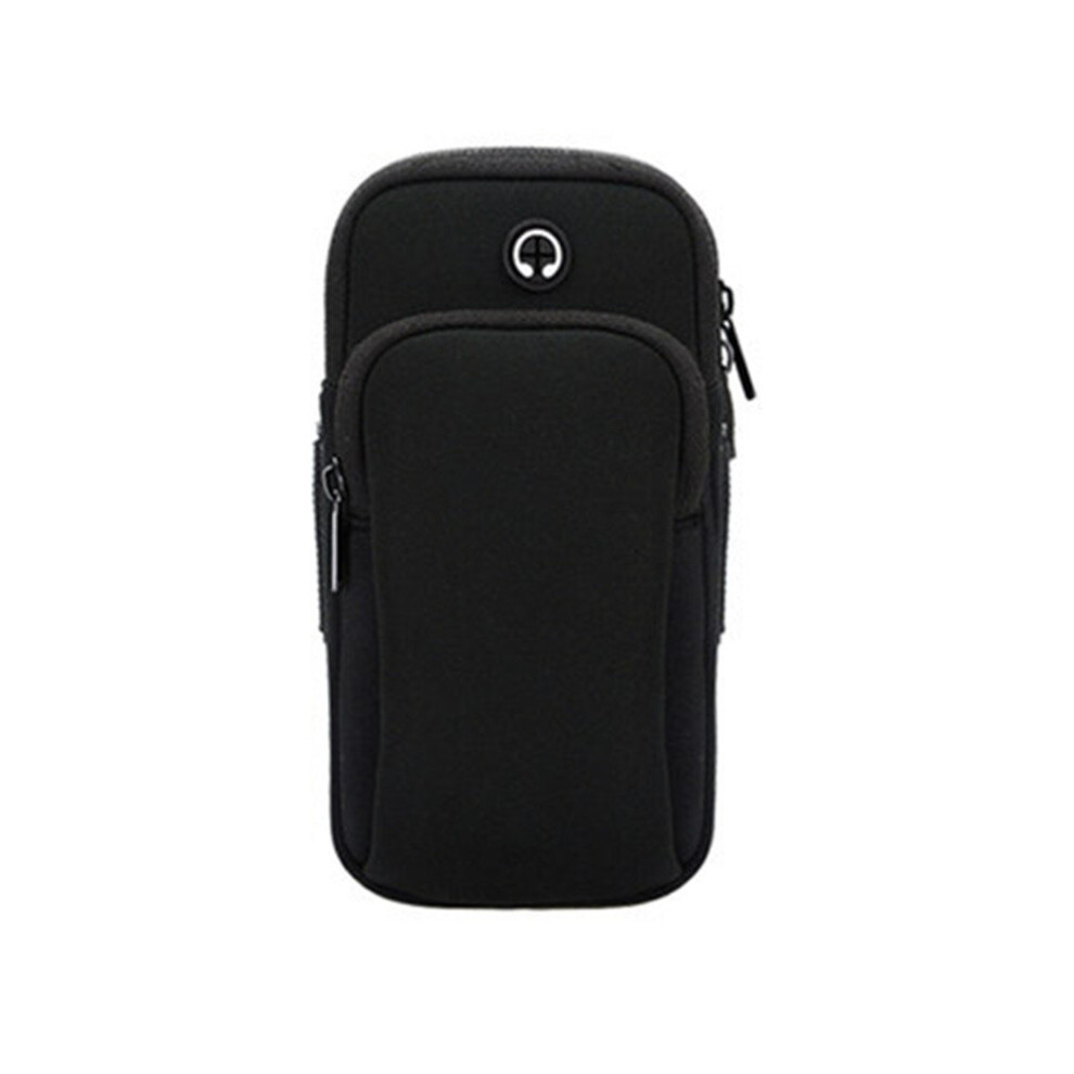 2 Pcs Running Mobile Phone Arm Bag Sports Arm Bag Outdoor Arm Sleeve Fitness Wrist Bag Arm Bag Armband Black 774048645645
