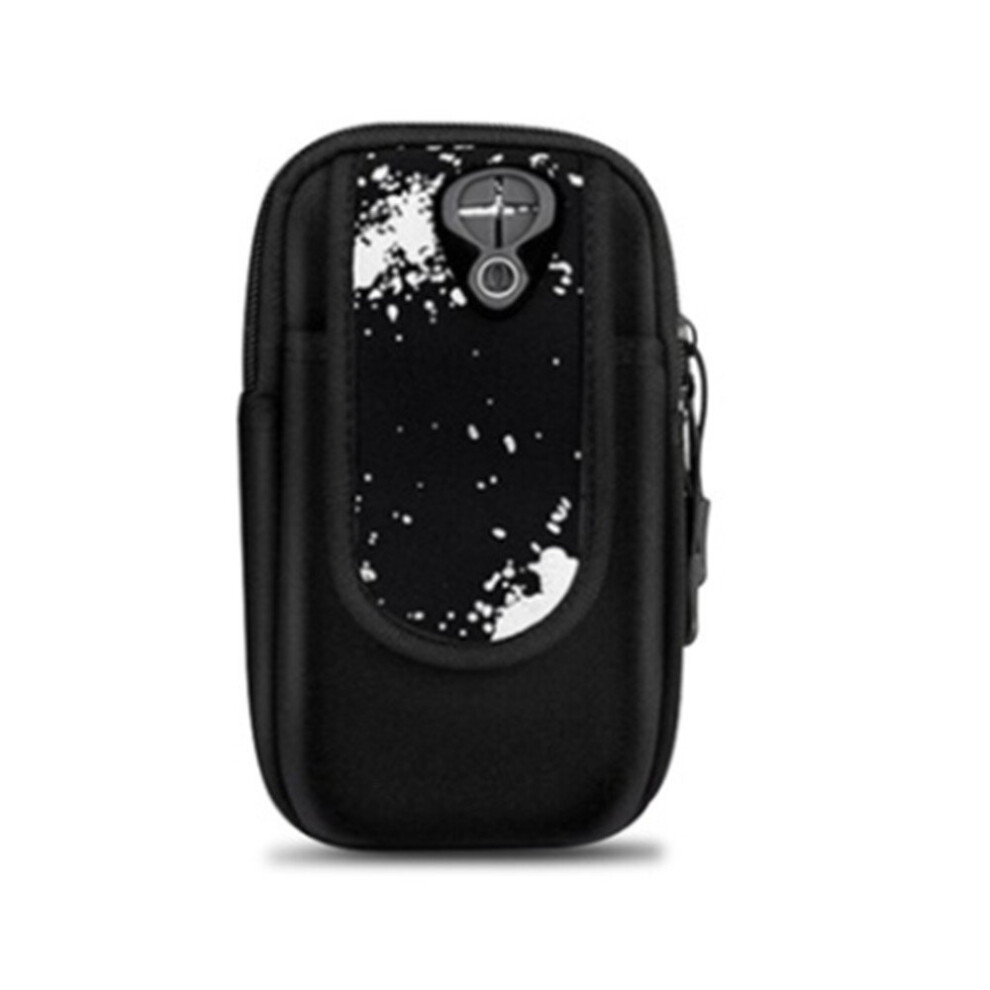 2 Pcs Sports Outdoor Arm Bag Mobile Phone Arm Bag Sports Running Gym Bag Black 774048645669