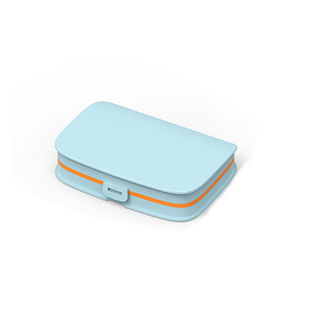 2PCS Pill Case Four grid Compartment Travel Pill Box Organizer Medicine Tablet Dispenser Organizer Pill Box Splitters Organizer
