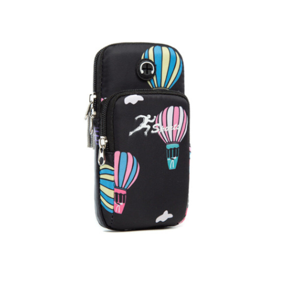 2 Pcs Running Arm Bag Sports Arm Cover Mobile Phone Bag Outdoor Gym Bag Black 774048645706