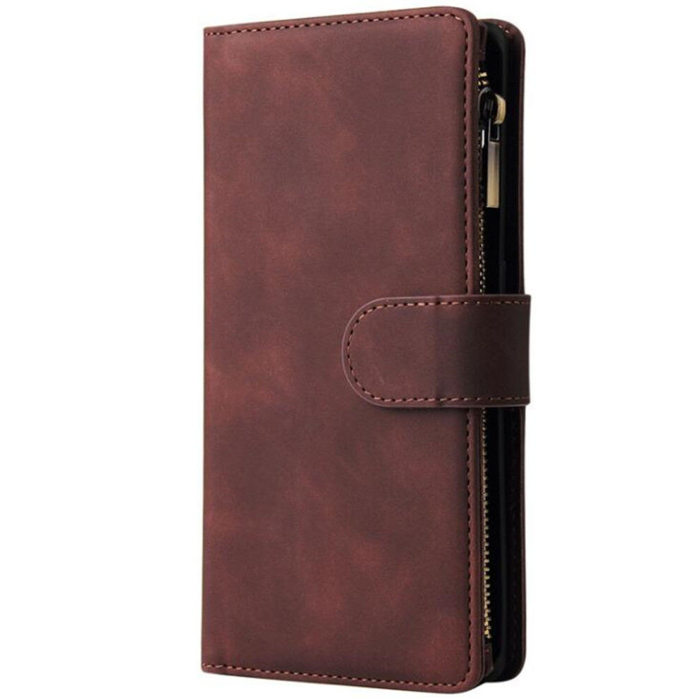 Pu Leather Case For Iphone Xr Zipper Wallet Flip Phone Bag Cover With Card Stand Capa 774048660730
