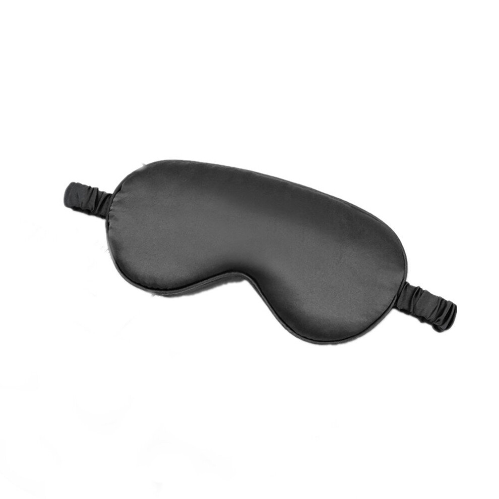 Pure color double-sided silk eye mask Mulberry silk shading sleep satin eye mask