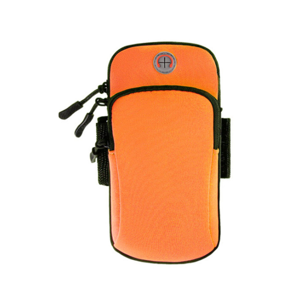 2 Pcs Mobile Phone Arm Bag Arm Sleeve Running Fitness Wrist Bag Sports Marathon Mobile Phone Bag Arm Bag Arm Band Orange 774048645775