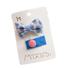 5SET Sweet Little Bow Hair Pin Cute Poldot Candy Color Hair Accessories