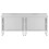 vidaXL 2x Work Tables with Sliding Doors Stainless Steel Kitchen Store Cabinet 5