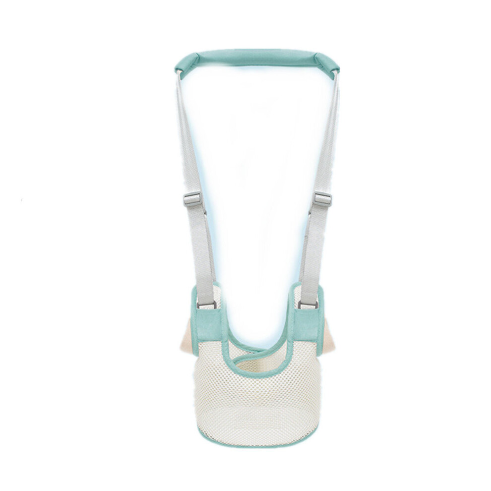 Baby Toddler Belt Infant And Young Children Learn To Walk Anti-Fall And Lean-Proof Kid's Traction Rope Waist Guard Multifunctional Artifact Green