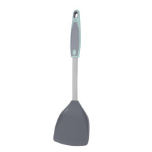 Silicone Stainless Steel Kitchenware Set For Cooking High Temperature Resistant Non-Stick Pot Spatula Soup Spoon Frying Spatula