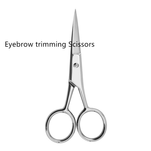 3Pcs Stainless Steel Eyebrow Trimming Scissors 1