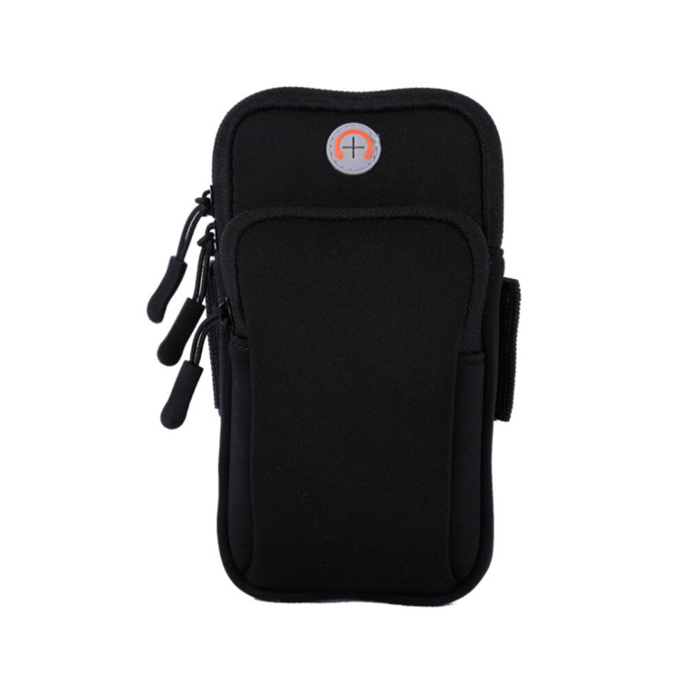 2 Pcs Outdoor Sports Arm Bag Running Mobile Phone Arm Bag Neoprene Wrist Bag Fitness Arm Bag Black 774048645454