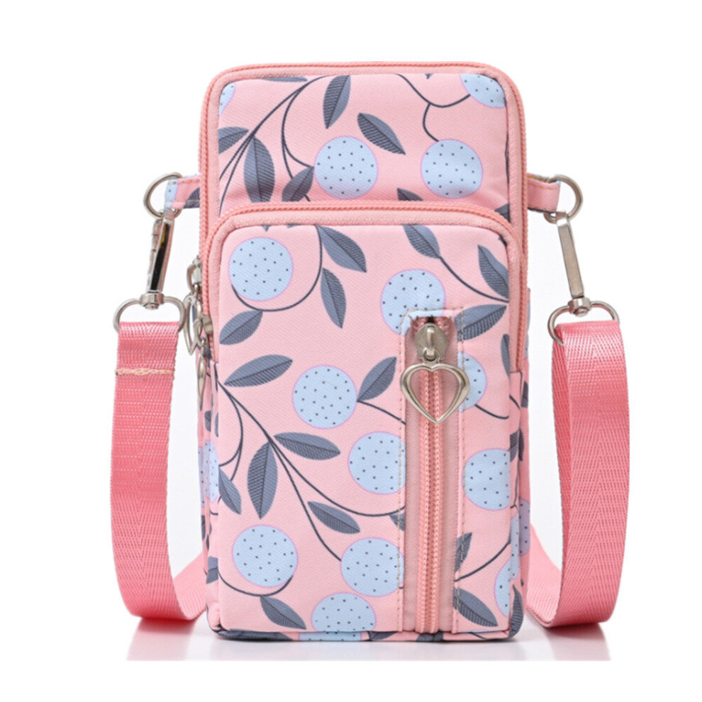 Running Mobile Phone Arm Bag, Wrist Bag, Mobile Phone Coin Purse, Shoulder Bag Pink 774048645478