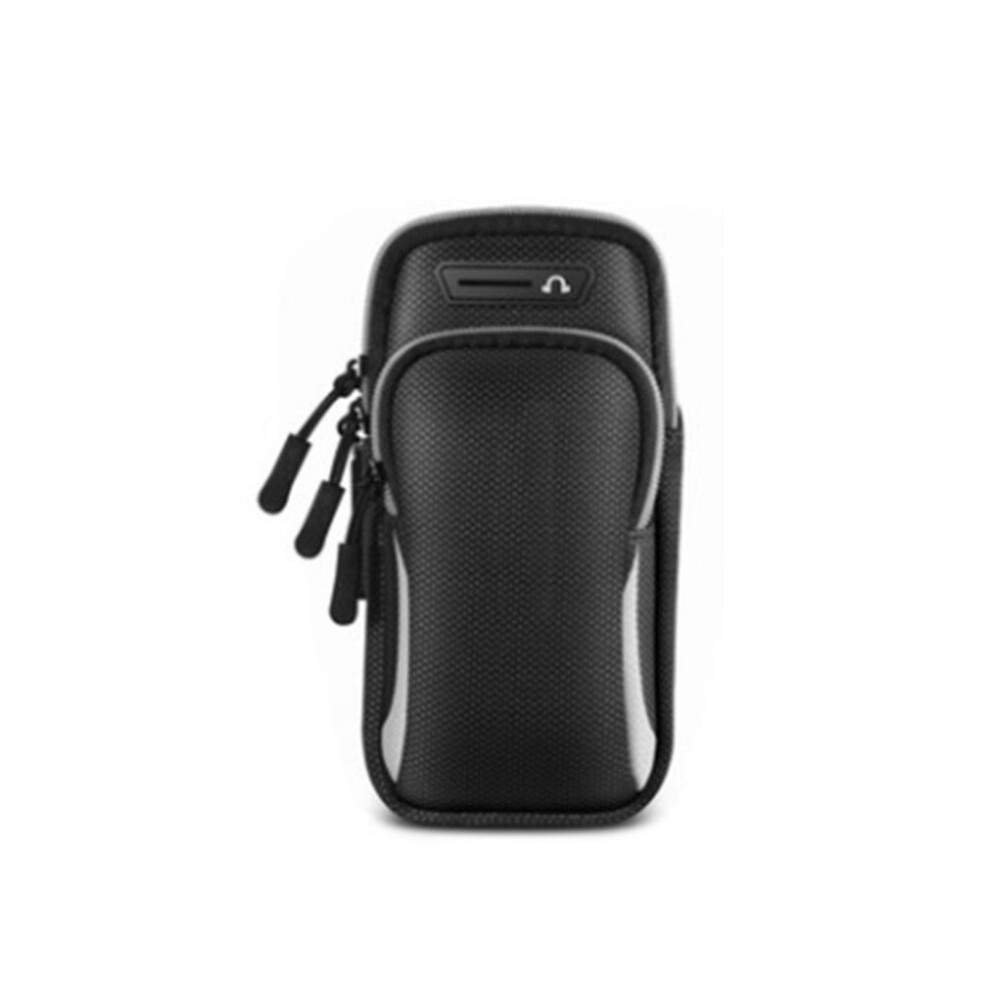 2 Pcs Outdoor Sports Mobile Phone Arm Bag Waterproof Fabric Running Arm Bag Fitness Riding Arm Bag Gray 774048645522