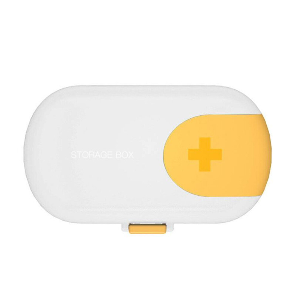 2Pcs Portable Mini Pill Box 4 Grids Organizer Container For Travel Medicine Health Travel Box Container For Medicines