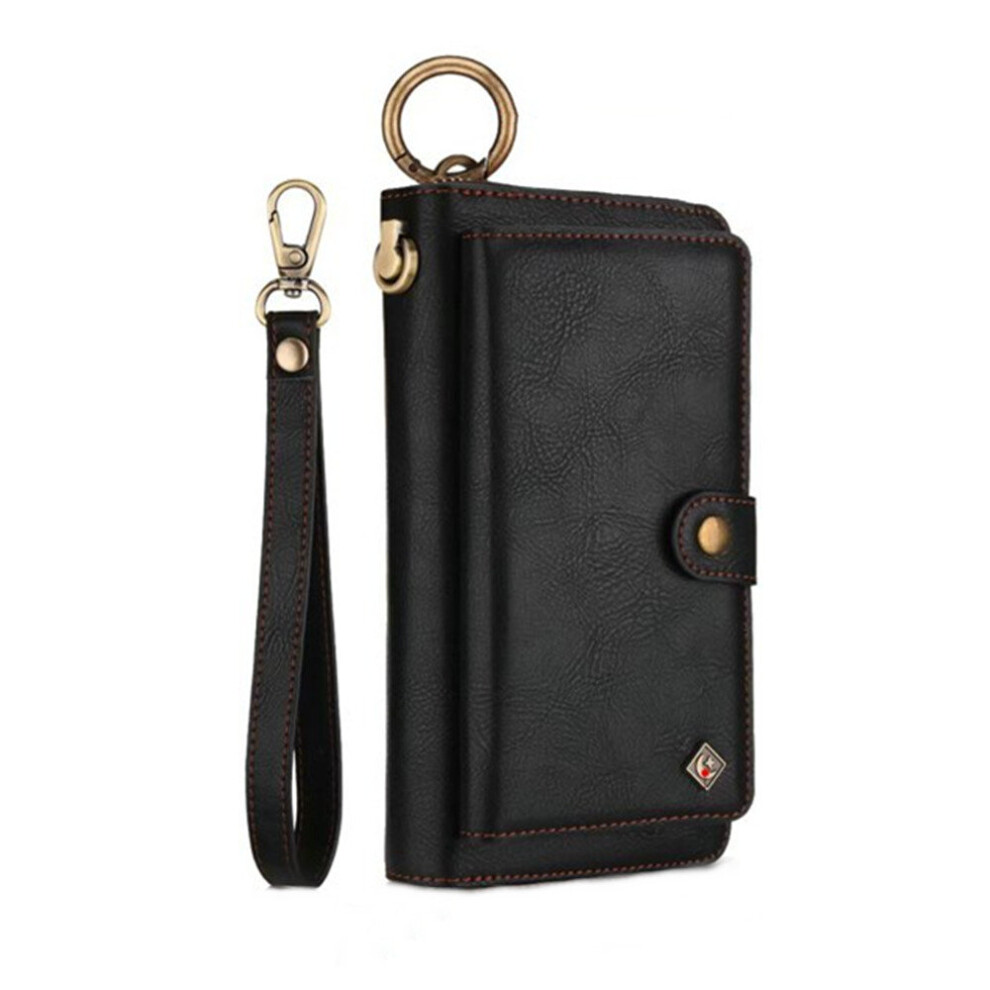 Purse Wristlet Phone Case For Coque Iphone 11 Apple Etui Luxury Pu Leather Phone Cover 774048653084