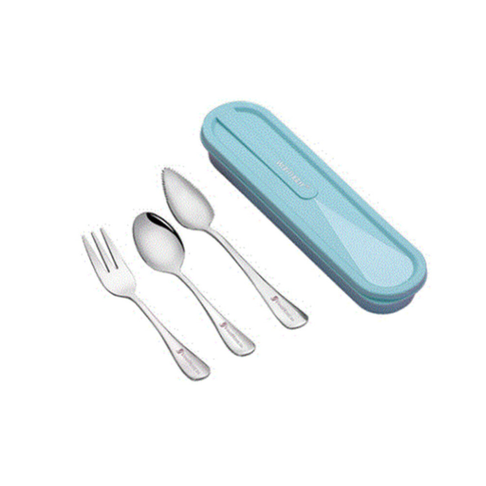 4PCS/SET 18/8 Stainless Steel Feeding Tableware For Kids School Picnic Portable Dinnerware Set Kitchen Spoon Fork Dinner Set