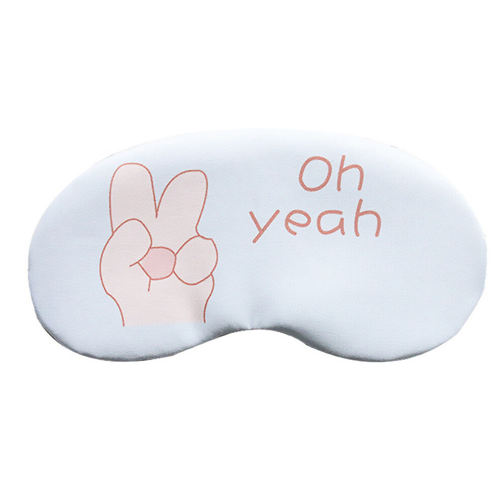 Cute cartoon goggles for sleeping hot compress cold compress goggles sleep blackout breathable travel goggles