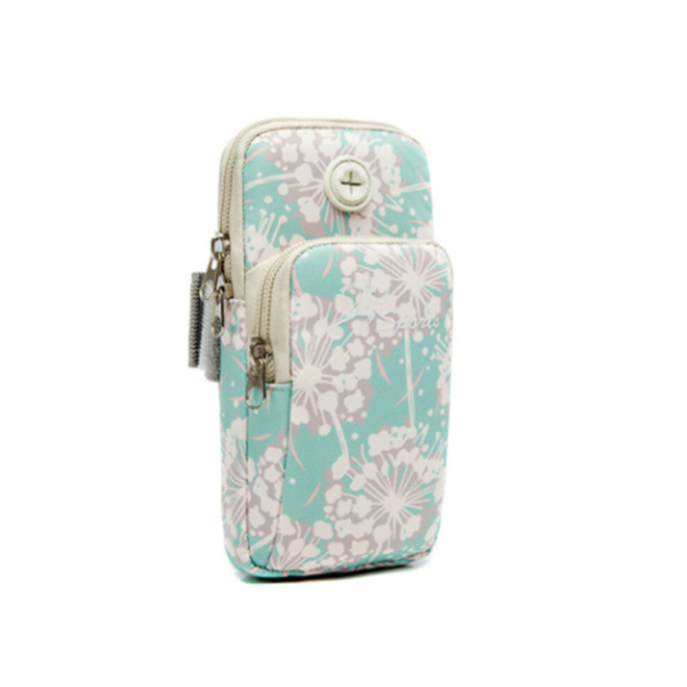 2 Pcs Outdoor Mobile Phone Arm Bag Mobile Phone Bag Mobile Phone Wrist Sleeve Coin Purse Blue 774048645577