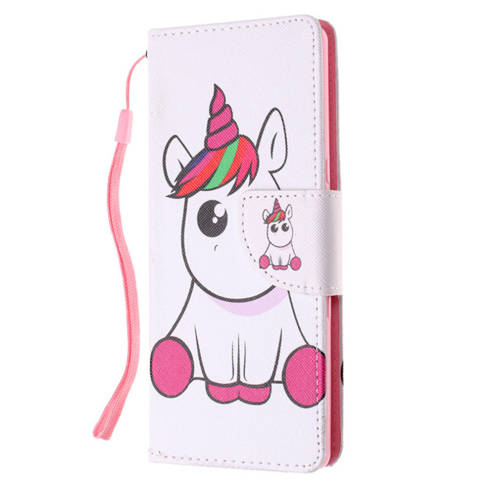 For Sony Xperia Xa3 Pu Leather Case On For Fundas Sony Xperia Xa3 Case Cover Fashion Unicorn Flip Wallet Phone Cases 774048663168