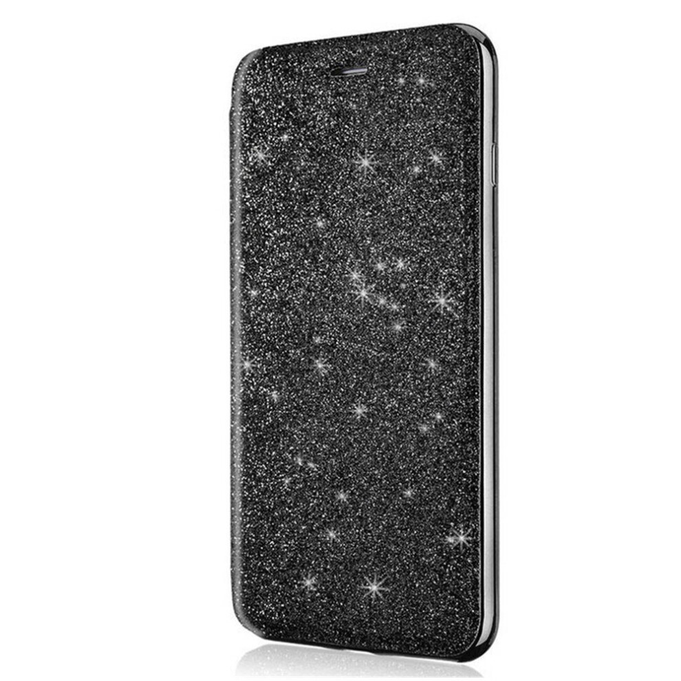 Bling Glitter Pu Leather Case For Iphone Xr Flip Wallet Clear Back Case 774048660884