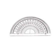35 Pcs Transparent plastic protractor student painting tool triangle ruler angle measuring tool