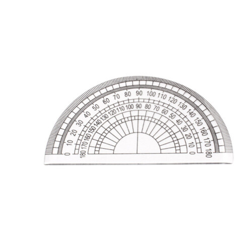 35 Pcs Transparent plastic protractor student painting tool triangle ruler angle measuring tool