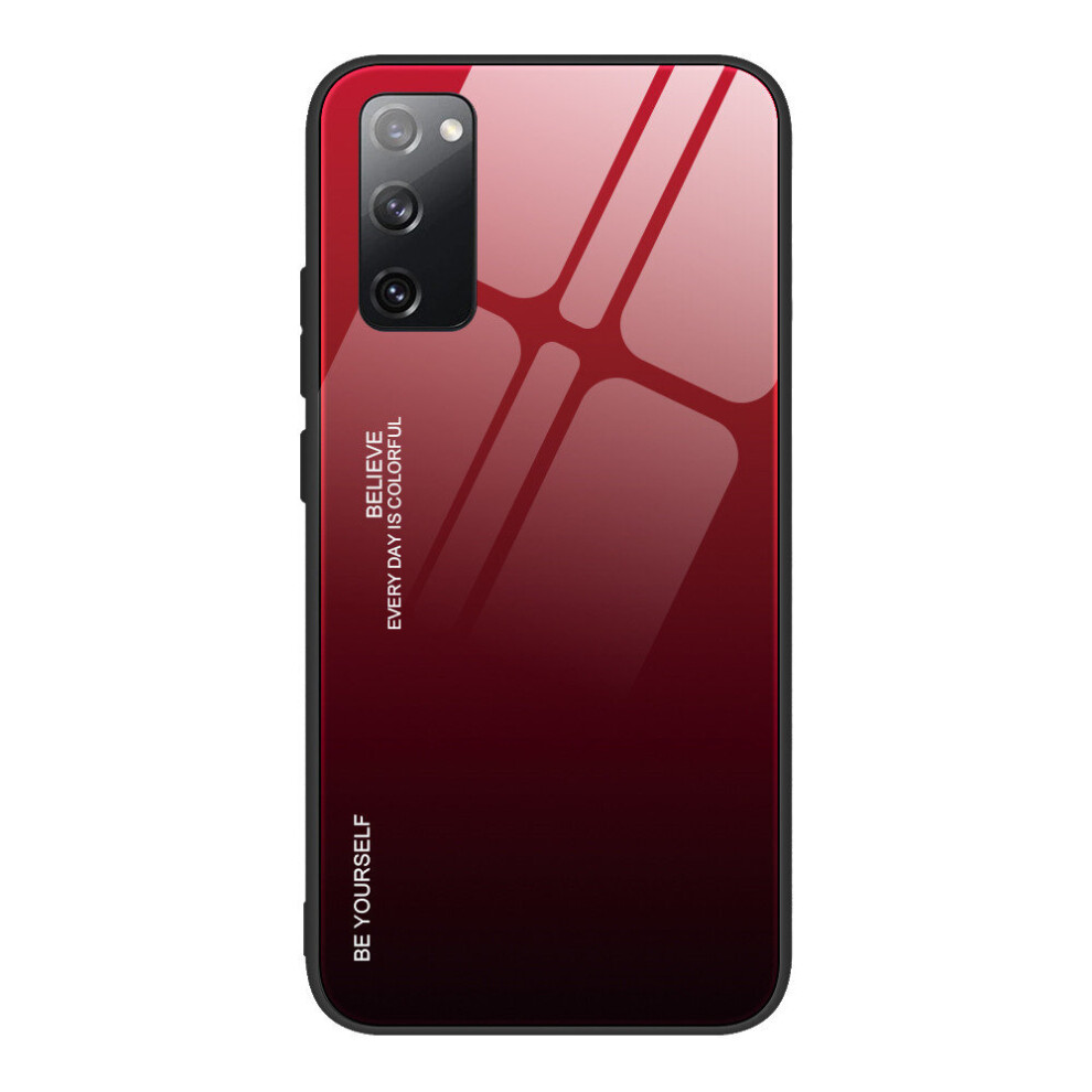 2Pc For Xiaomi Redmi K40 Case Luxury Gradient Tempered Glass Silicone Frame Hard Back Cover 774048668507