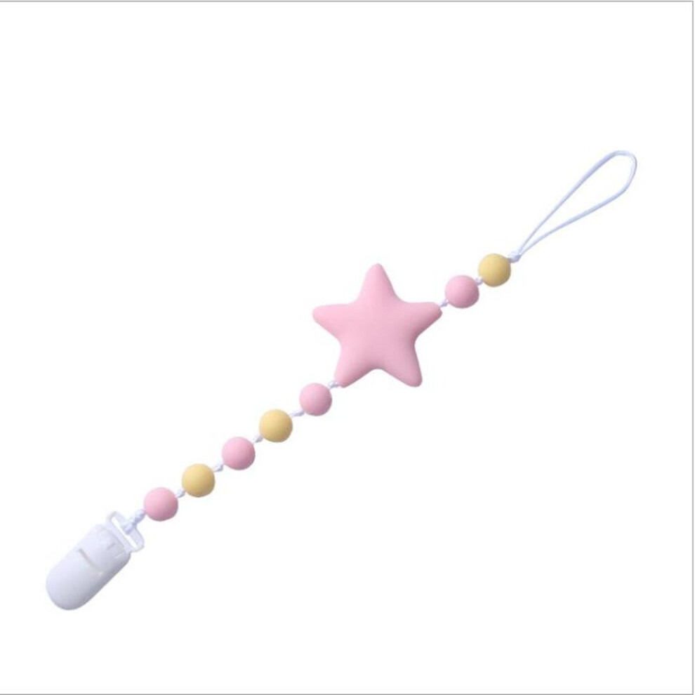 Silicone baby pacifier chain molar teeth glue baby anti-out chain
