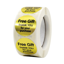 500Pcs/roll Thank You for Your Purchase Free Gift Stickers Gold Seal Label for Customer Appreciation Packaging Mailing Envelopes Card