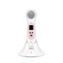 Beauty Warm Introduction Instrument Ultrasonic Red Light Blue Light Cleaning Vibrating Face-lifting Instrument