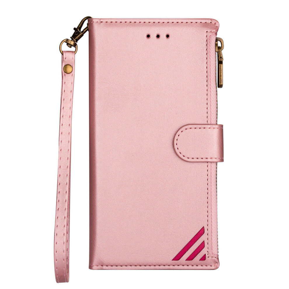 Zipper Pu Leather Wallet Phone Case For Samsung Galaxy S8 Holder Flip Stand Cover 774048671026