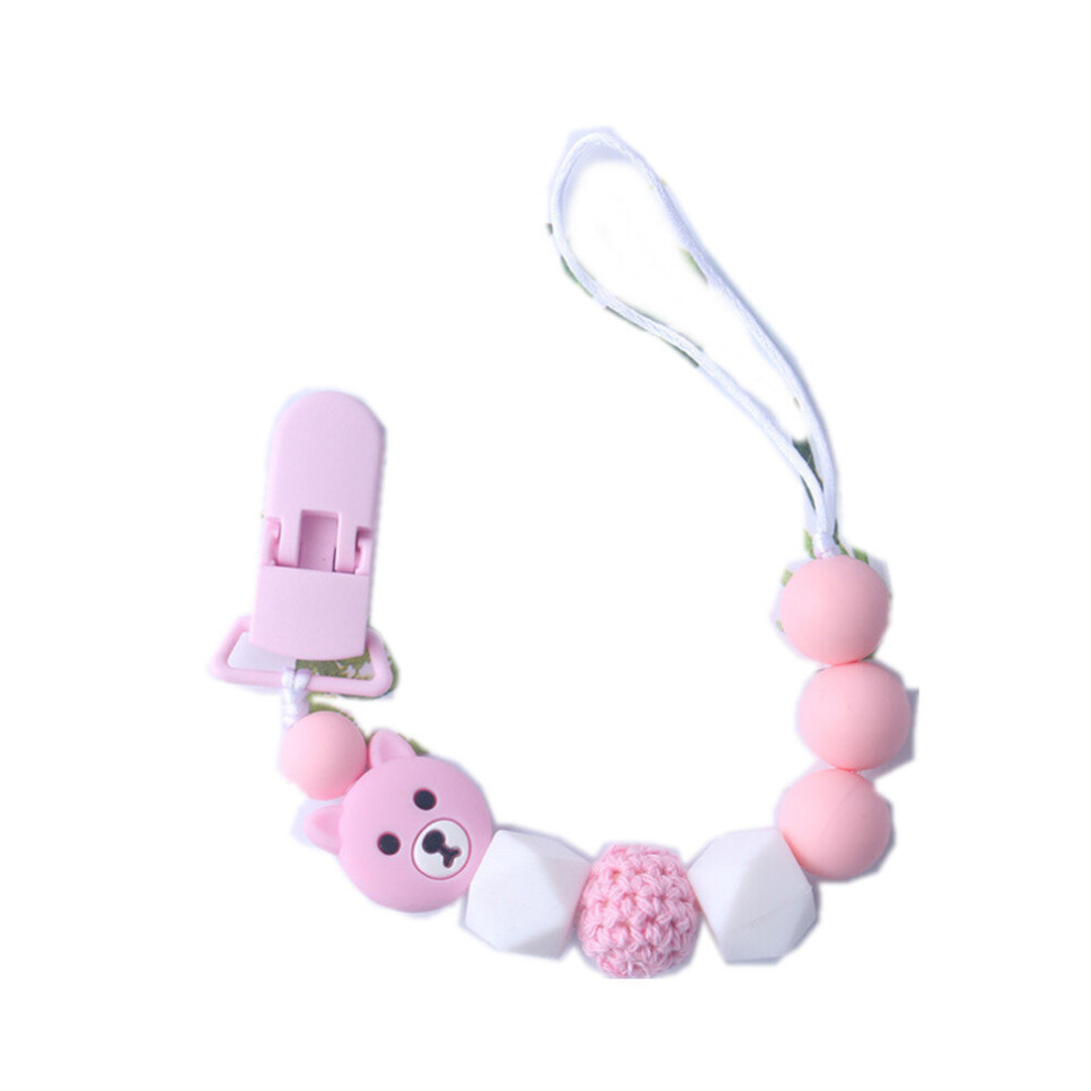 Anti-drop chain for baby pacifiers Anti-drop strap for baby toy silicone pacifier clip Anti-drop chain for chewing music