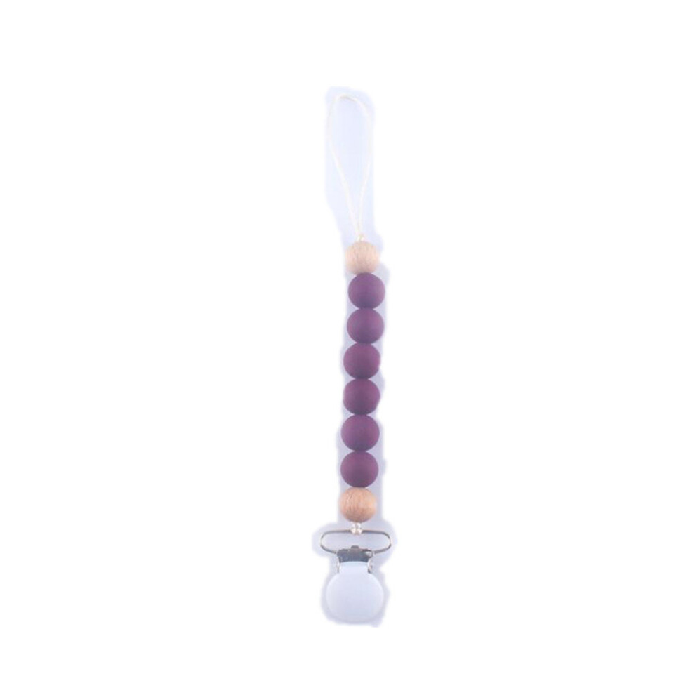 Silicone baby pacifier nipple bead chain silica gel tooth molars clip chain anti-out chain anti-lost chain