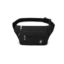 Outdoor sports multi-function mobile phone bag large-capacity cash collection canvas bag waist bag