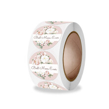 500pcs/roll Heart Shape Mother's Day Gift Stickers with Hearts Thank you Label stickers for Mother's Day Greeting Card Envelope