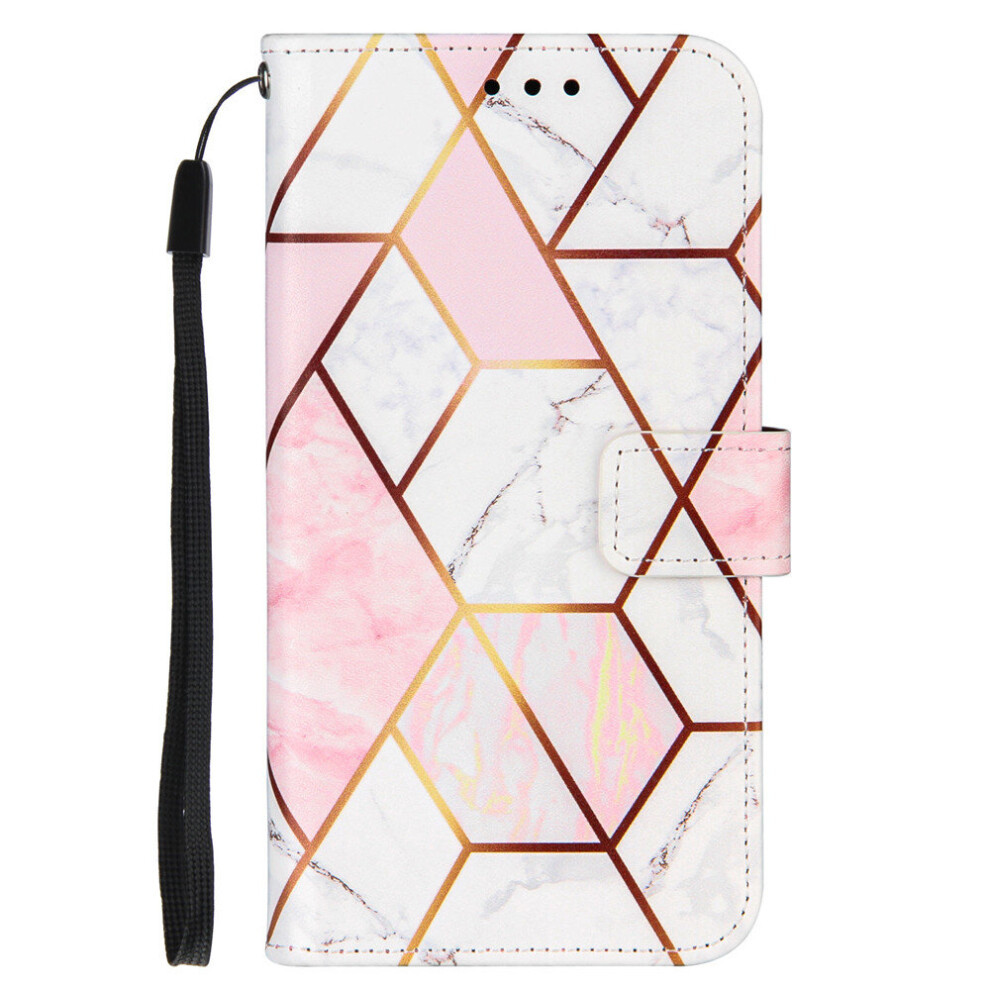 Pu Leather Case For Iphone 12 Pro Max Flip Wallet Phone Cover Geometric Marble Pattern Funda 774048653923