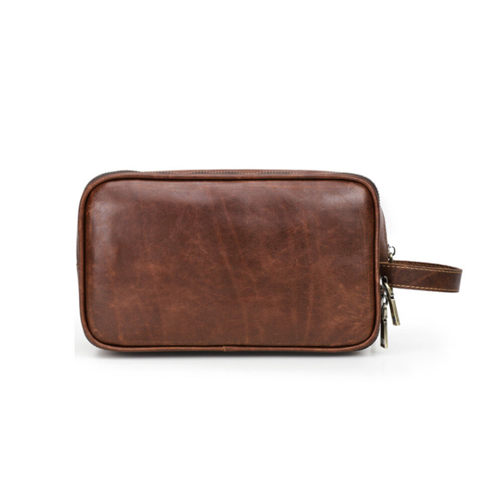 Retro Crazy Horse Cowhide Toiletry Bag Head Layer Cowhide Portable Cosmetic Storage Bag-image-OPC-P8GFK97-NEW