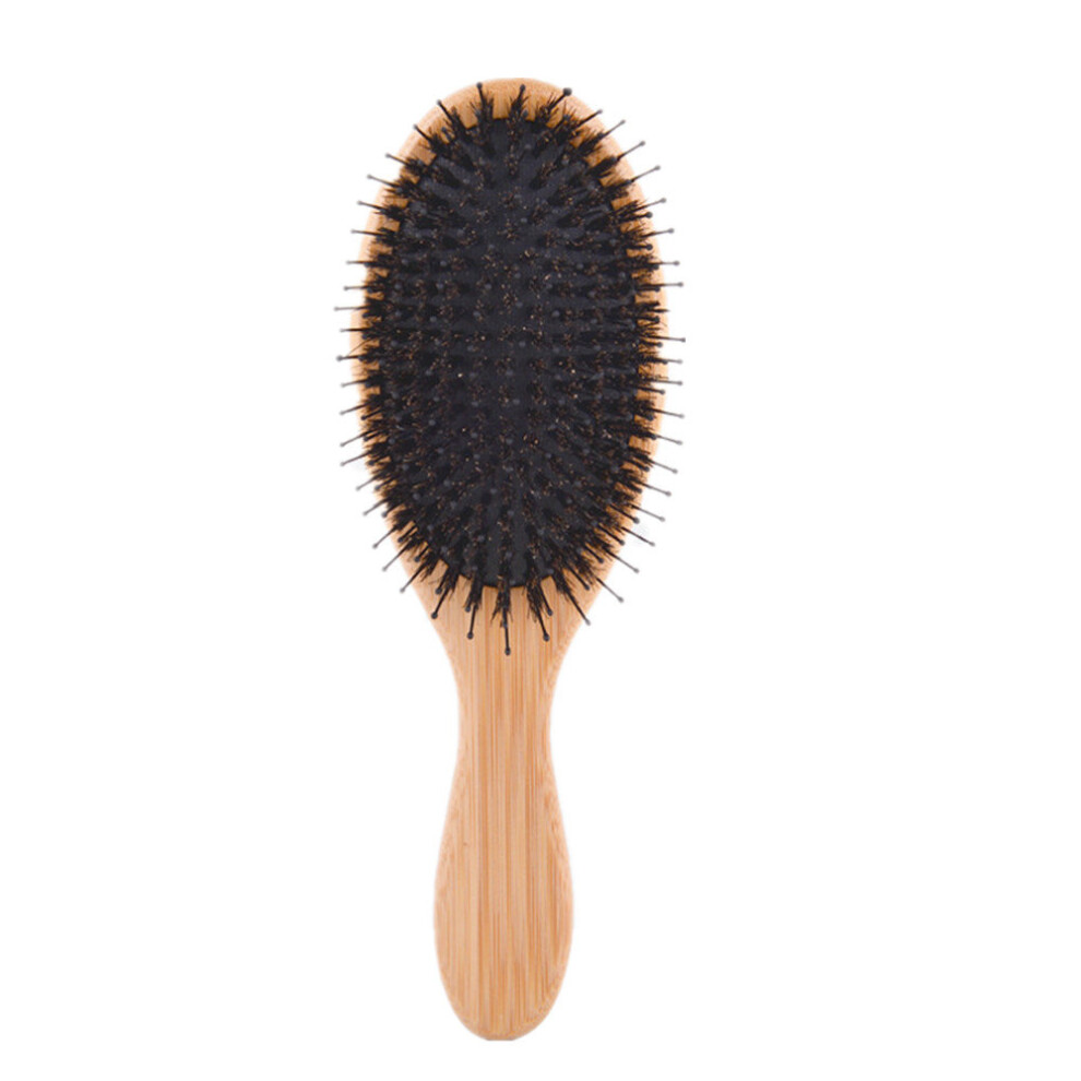 Pig Bristles, Bamboo and Wood Comb, Scalp Meridian Massage Comb, Air Cushion Comb