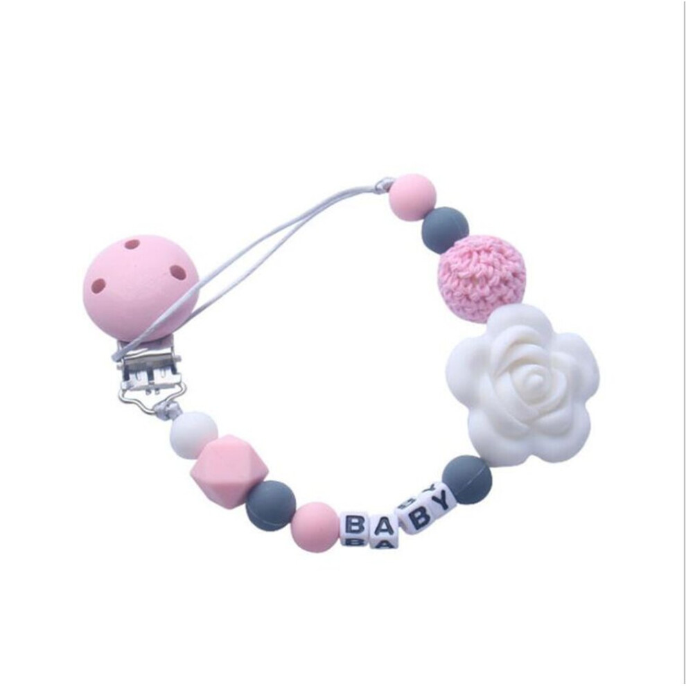 Baby pacifier anti-drop chain baby toy silicone pacifier clip anti-drop strap, chew and anti-lost chain new