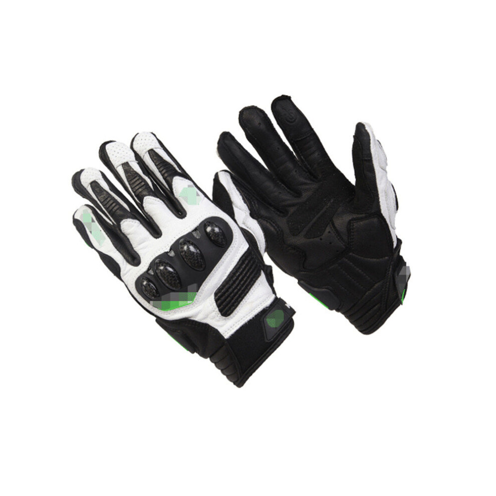 Carbon Fiber Motorcycle Gloves Rider Gloves Breathable Touch Screen Gloves White 774048646062