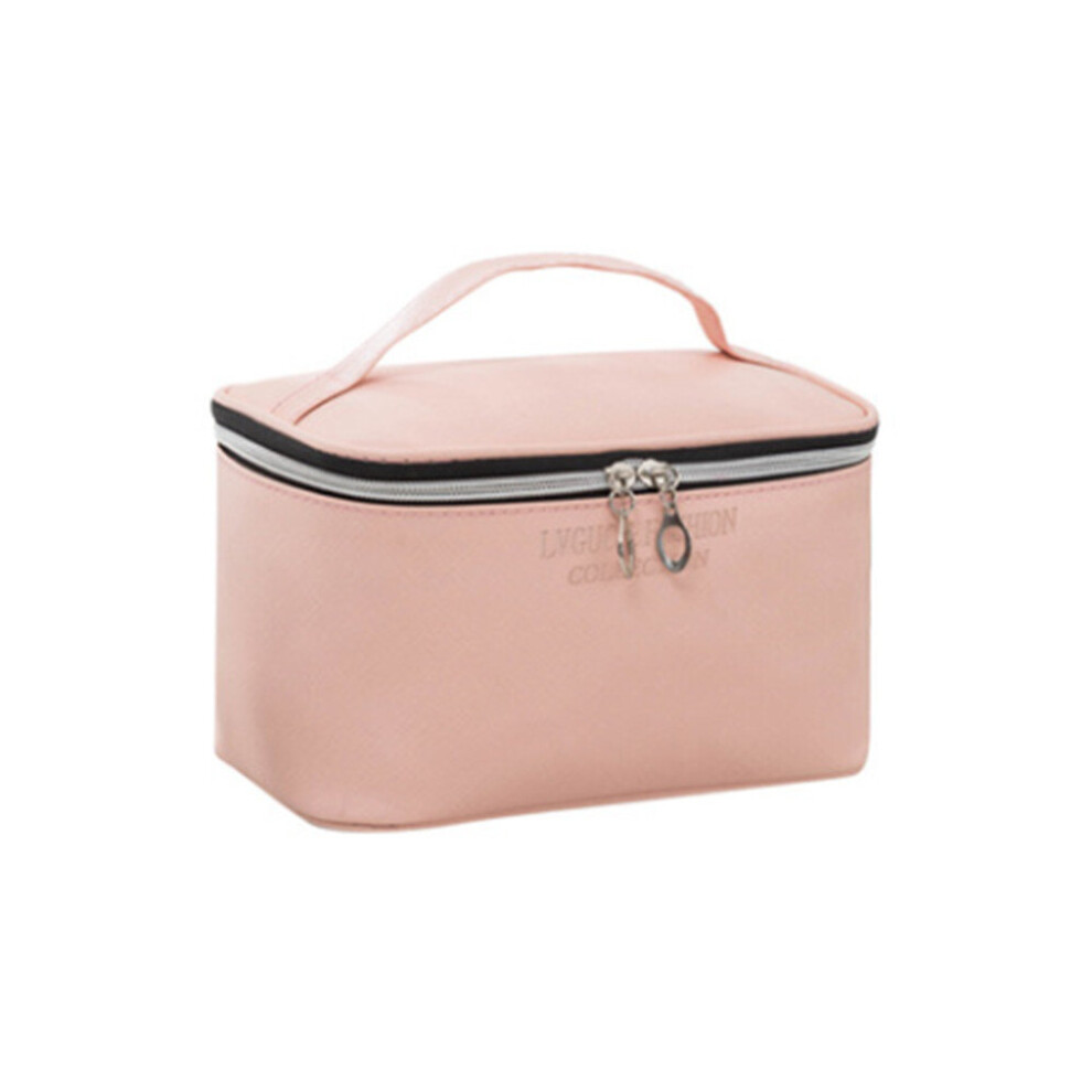 2 Pcs Pure color cosmetic bag portable waterproof large-capacity toiletry bag cosmetic handbag storage bag