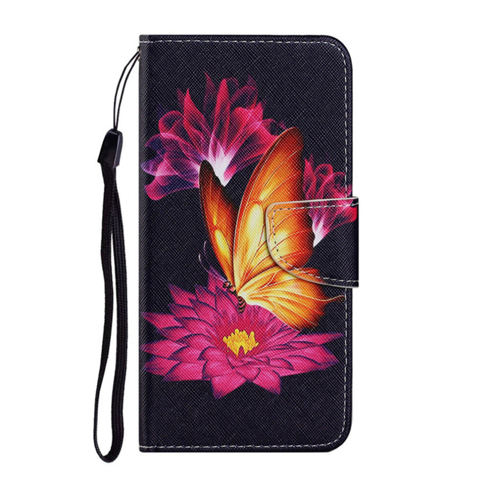 Case On For Samsung Galaxy S20 Pu Leather Flip Stand Phone Cover Funda Cute Butterfly Flower Capa 774048658744