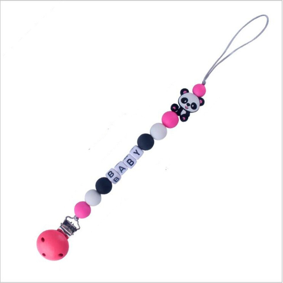 Silicone nipple clip anti-lost chain