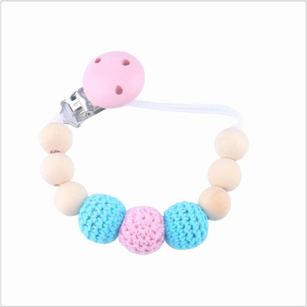 Pacifier clip, wooden safety pacifier chain, anti-drop chain