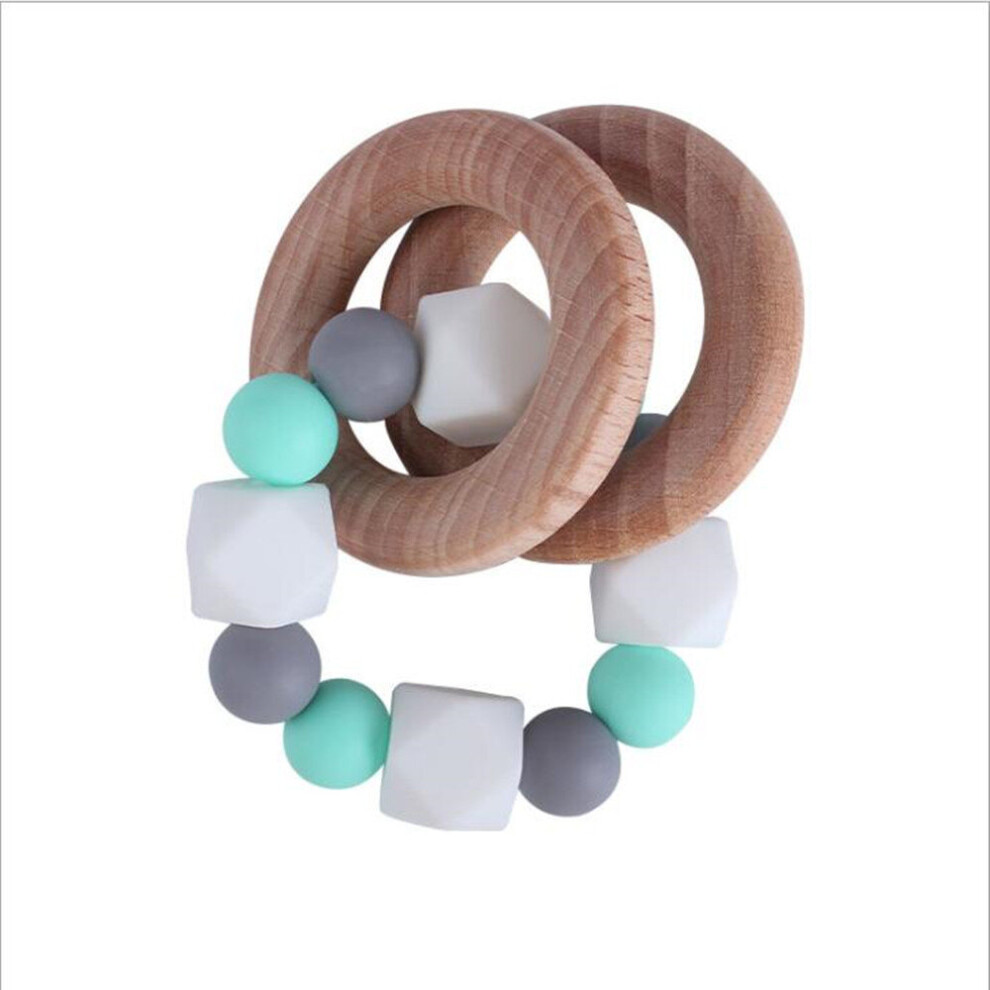 Silicone bracelet octagonal infant teether training chew teething