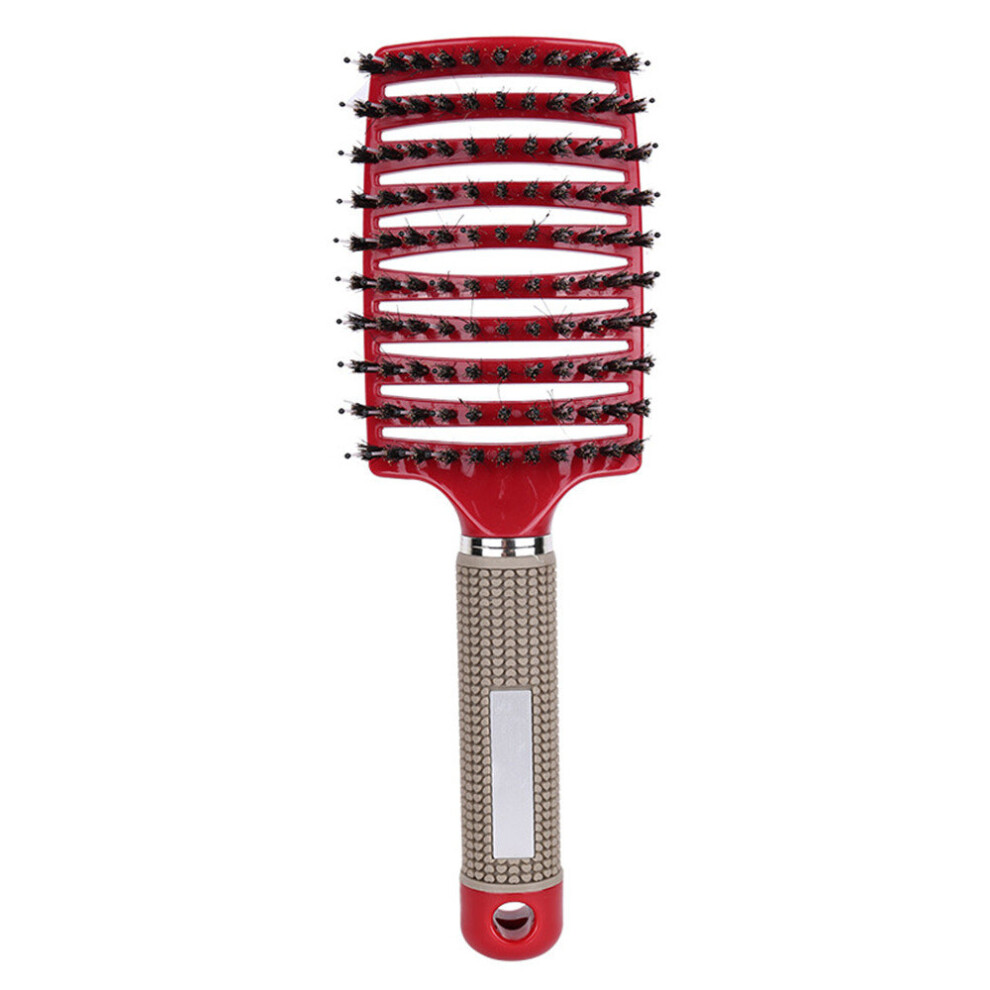 Unisex Not,Specified 2Pcs Large Curved Comb Boar Bristles Nine Rows Comb