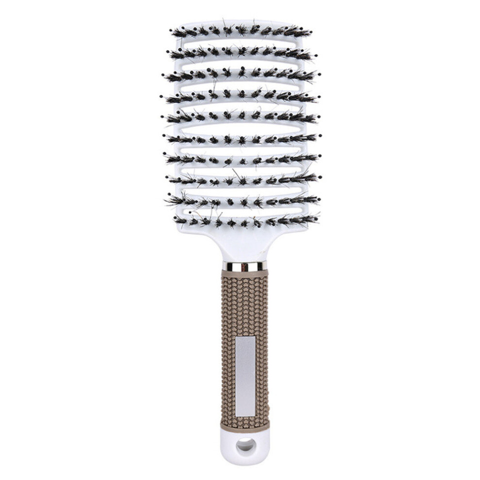 Unisex Not,Specified 2Pcs Large Curved Comb Boar Bristles Nine Rows Comb