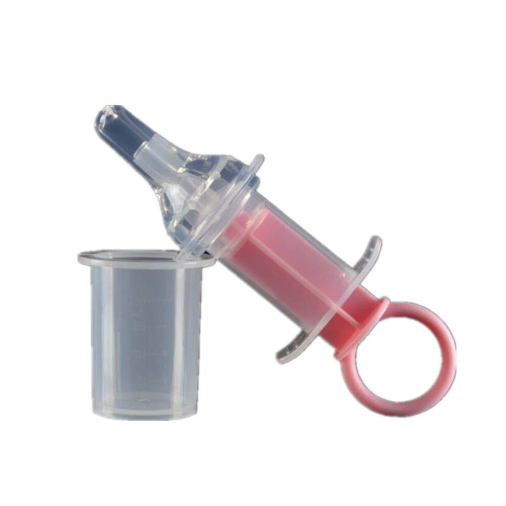 Baby pacifier type medicine feeder Baby anti-choke silicone medicine feeder Syringe type water feeder with measuring cup