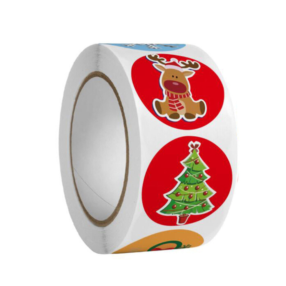 Merry Christmas Gifts Sealing Stickers X'mas Socks Design Business Packing Envelope Phone Decal Cute Stationery Labels