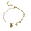 Double Bead Chain Hollow Smiling Face Anklet 1
