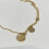 Double Bead Chain Hollow Smiling Face Anklet 3